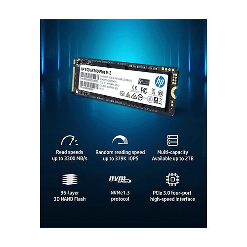 HP EX900 Plus 512GB NVMe Gen3 SSD